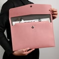 thumbnail image 1 of Kumdkd Portable Document Folder - Thickened Writing Board with Secure Clip for School/Office, Lightweight File Organizer with Carry Case (Pink), 1 of 6