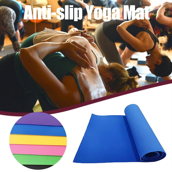 Kumdkd Pro Yoga Mat 72x24x0.16 in, EVA Non-Slip Exercise Fitness Mat with Carrying Strap, Eco-Friendly Classic Yoga Mat for Home Gym Travel