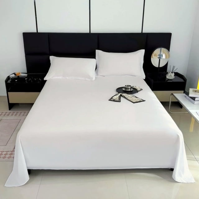 Kumdkd Queen Size Bed Sheet Set - 70x90in Solid Color Polyester Sheets Ultra Soft Deep Pocket Fitted Sheet Machine Washable Wrinkle Free Bedding