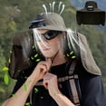thumbnail image 1 of Kumdkd Rechargeable Solar Fan Hat with Neck Cover - Wide Brim Waterproof Sun Hat for Outdoor Fishing Hiking Gear, 1 of 8