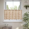 thumbnail image 1 of Kumdkd Red Linen-Look Short Curtains 24x40in, Vintage Café Style Light Filtering Window Valance for Kitchen, Bedroom, Door, Linen-Look Polyester, 1 of 6