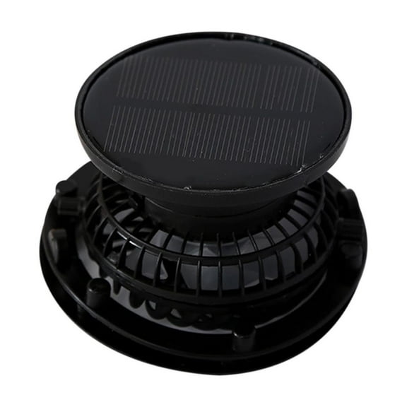 Kumdkd Rotating Solar Fan for Hats - Detachable 3-Speed Cooling Fan Compatible with Baseball Caps & Bucket Hats, USB Rechargeable Outdoor Accessory for Men/Women (Black)