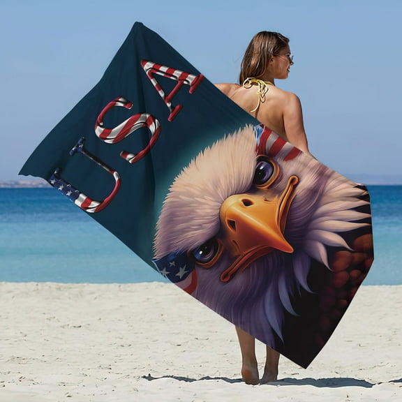 Kumdkd Sandproof Microfiber Beach Towel | 30x60 Inch Super Lightweight Quick-Dry Towel for Travel, Pool, Camping | Non-Slip Portable Beach Blanket