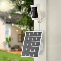 Kumdkd Solar Charging Panel for Surveillance Camera Doorbell - 3W 5V Monocrystalline Silicon, IP67 Waterproof, Adjustable Angle, Easy Installation