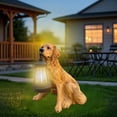 thumbnail image 1 of Kumdkd Solar Puppy Light - 30cm Black Resin Dog Figurine Outdoor Garden Decor with Solar Powered LED, Automatic Dusk to Dawn Hanging Ornament for Yard, Patio, Pathway, Weatherproof Night Light, 1 of 6