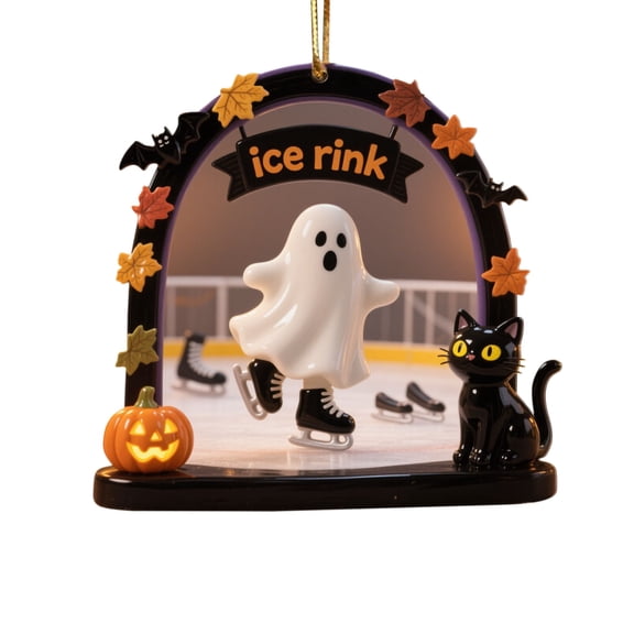 Kumdkd Spooky Ghost Ornaments - Adorable Halloween Hanging Decor for Tree & Home, Perfect Party Decorations