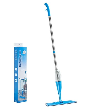 Kumdkd Spray Mop for Floor Cleaning - 16" Microfiber Pads & 50" Long Handle, Wet/Dry Commercial Mop with 360° Swivel, No Bucket Needed