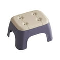 thumbnail image 1 of Kumdkd Stackable Plastic Stools, Small Square Step Stool for Living Room, Bathroom & Kindergarten, Purple, 12.6"x10"x7", Thickened Seat with Non-Slip Feet, 1 of 6