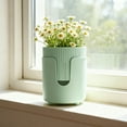thumbnail image 1 of Kumdkd Thickened Plastic Flower Pot with Drainage Holes, Automatic Water-Absorbing Breathable Indoor Planter, 4.7"x6" Green Plant Pot for All-Season Home Desktop Decoration, 1 of 6