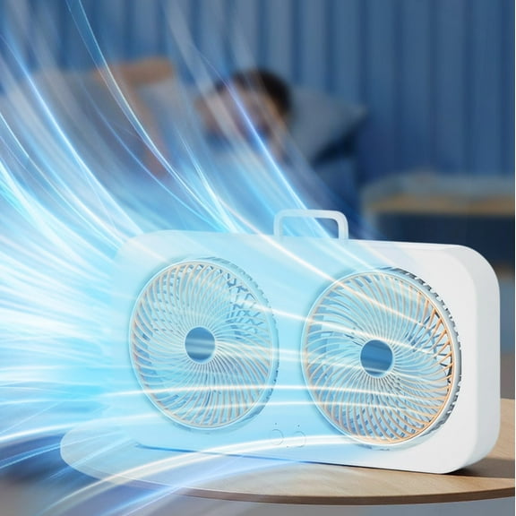 Kumdkd Twin Window Fan, 15.8"8.3", 2-Speed, Adjustable Expanders, Quiet for Home, Office & Kitchen
