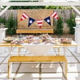 thumbnail image 1 of Kumdkd USA Flag Decorations for 4th of July - Set of 12 Patriotic Nylon Hanging Flags with String for Fireplace, Wall, Party & Outdoor Memorial Day Decor, 1 of 6