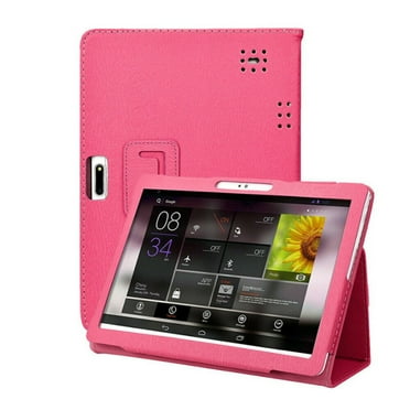 Kumdkd Universal 10-10.1 Inch PU Leather Tablet Case - Multi-Angle Stand Cover for Samsung/Onn/Lenovo Android Tablets