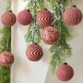 thumbnail image 1 of Kumdkd Vintage Red Christmas Balls Ornaments - 3.15" Retro Baubles with Hanging Loop, Durable Plastic for Tree/Wall Decor, Party/Wedding Use, 1 of 6