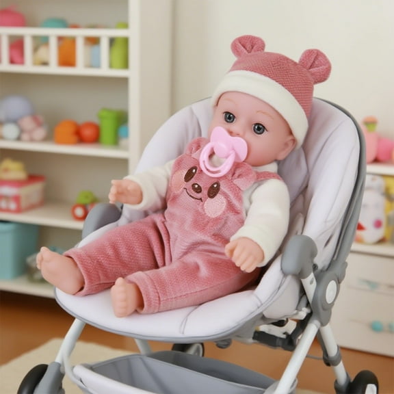Kumdkd Vinyl Reborn Doll with Movable Limbs - Soft Washable Baby Doll for Kids, Cuddly Toy Gift for Toddlers