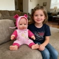 thumbnail image 1 of Interactive Baby Doll with Voice Blinking Eyes & Talking - Washable Soft Rubber Design - 20x18x13cm Size - Perfect Christmas Gift, 1 of 6