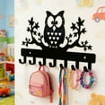 thumbnail image 1 of Kumdkd Wall Mounted Metal Hook Rack with Multiple Hooks - Decorative Coat, Hat, and Backpack Hanger for Entryway, Living Room, Hallway & Office Organization, Black, 9.8x4.7 Inches, 1 of 6