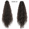 thumbnail image 1 of Kumdkd Water Wave Ponytail Wig with Clip, Heat Resistant Synthetic Hair Extension, Natural Looking Fake Braid for Daily Party Hairstyle, Easy to Wear Ponytail Extension, 1 of 2