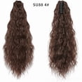 thumbnail image 1 of Kumdkd Water Wave Ponytail Wig with Clip, Heat Resistant Synthetic Hair Extension, Natural Looking Fake Braid for Daily Party Hairstyle, Easy to Wear Ponytail Extension, 1 of 2