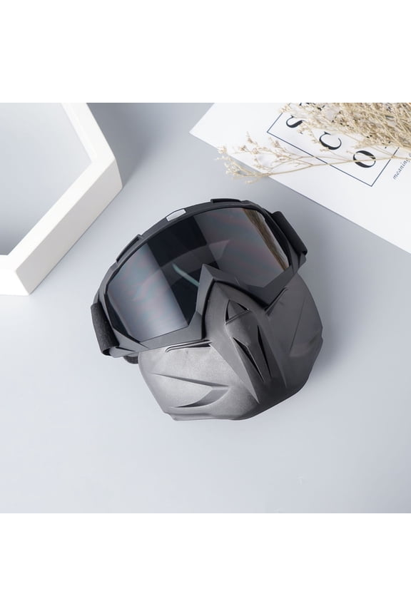 Winter Snow Mask with Goggles, Ski Balaclava with Anti-Fog Windproof Face Cover, Adjustable Snowboarding Mask for Cold Weather, Motorcycle, Outdoor Activities