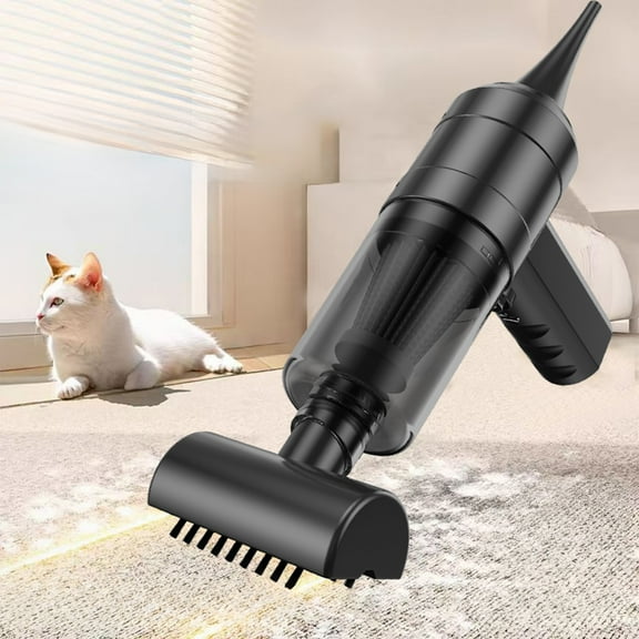 Kumdkd Wireless Pet Vacuum Cleaner - High-Power 2-Speed Adjustable, USB Rechargeable, Quiet Operation, 4 Attachments for Car & Home Use