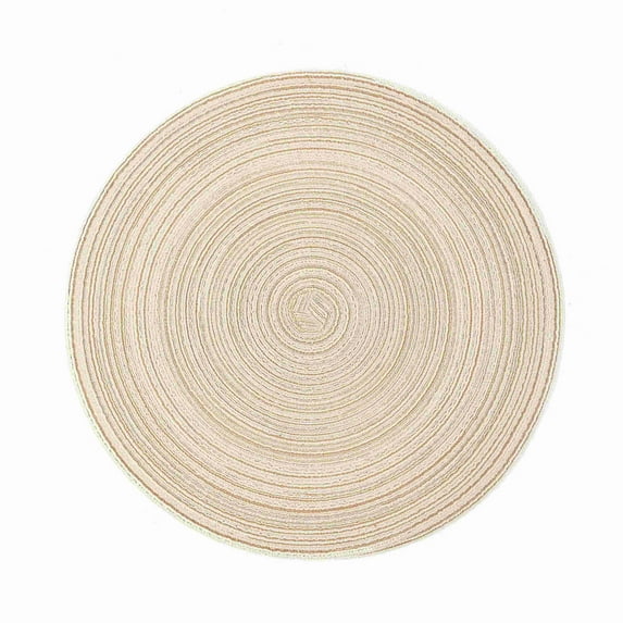 Kumdkd Woven Vinyl Placemats Set of 1 - 14" Square Washable Polypropylene Table Mats for Dining, Indoor/Outdoor Use, Easy Clean Kitchen Decor in Multiple Colors