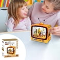 thumbnail image 1 of Kumdkdwn DIY Wooden TV Puzzle, Light-Up Architectural Model Building Kit, City Theme, 213 Pcs, LED, Educational STEM Toy, Gift for Teens Adults, Home Desk Decor, 8.1x7.3x2in, 1 of 5