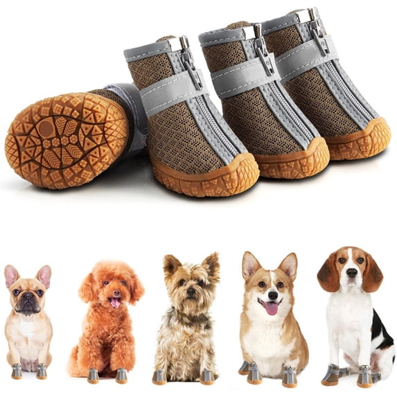 Kumdkdwn Summer Soft‑Bottom Non‑Slip Pet Shoes – Breathable Dog Booties with Adjustable Fit for Walking, Home, Car & Outdoor Protection