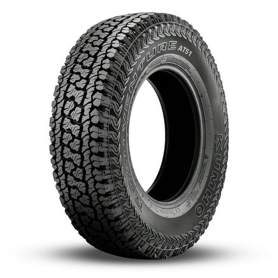 Kumho Road Venture AT51 265/65R17 110 T Tire Fits: 2005-15 Toyota Tacoma Pre Runner, 2000-06 Toyota Tundra Limited