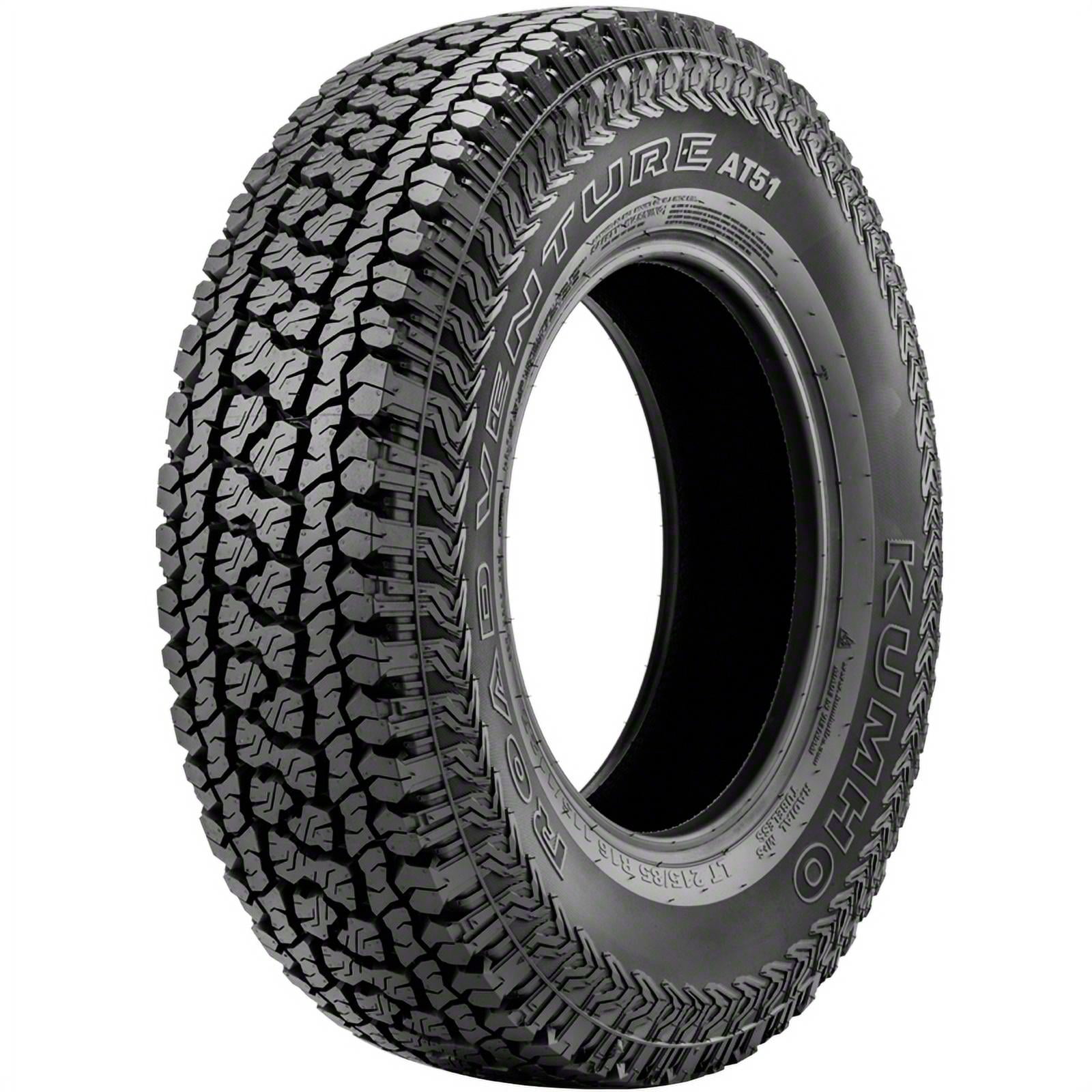 KUMHO TIRE Kumho Road Venture AT51 All Terrain 265/65R18 114T Light Truck Tire Fits: 2014-18 Chevrolet Silverado 1500 LTZ, 2014-18 GMC Sierra 1500 SLE