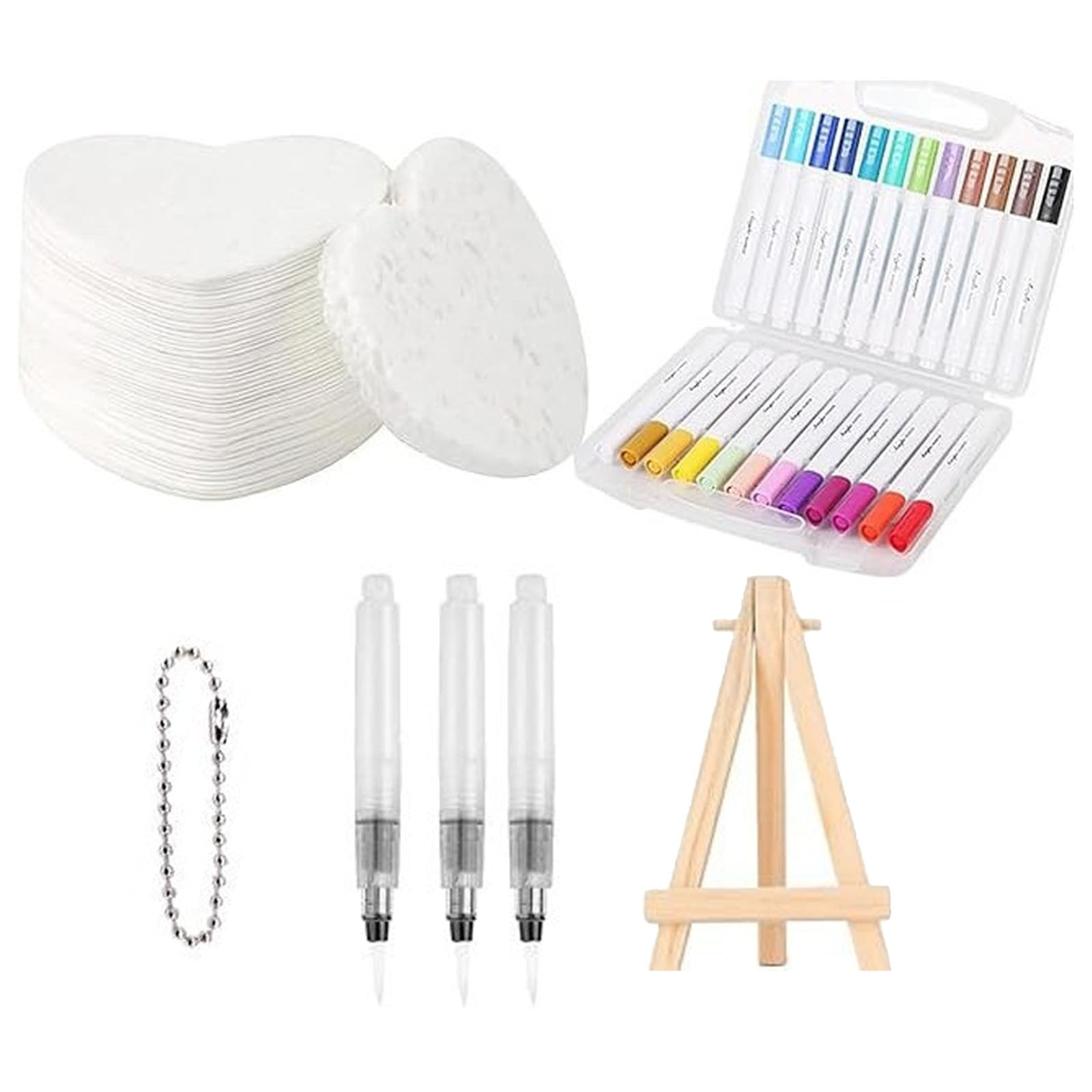 Magic Puffy Paint Kit, kit di pittura magica 3D con texture in schiuma con 10 fogli, 3 penne ad acqua e 24 pennarelli, forniture artistiche fai da te per bambini, genitori e