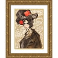 thumbnail image 1 of Kumi 11x14 Gold Ornate Wood Framed with Double Matting Museum Art Print Titled - Asian Deity (detail), 1 of 4
