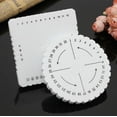 thumbnail image 1 of ​Kumihimo Disk Braiding Wheel Lightweight & Convenient Friendship Bracelet Disc Square & Round Kumihimo Supplies for Beading & Bracelet Weaving Kit DIY, 1 Set, 3.94"x3.94", 1 of 7