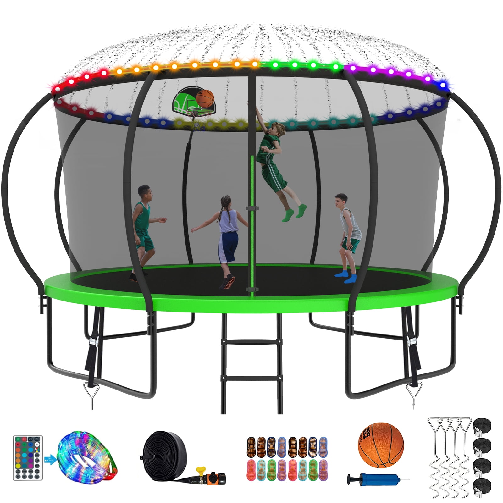 Kumix Trampoline for Adults and 78 Kids, 14FT Trampoline with
