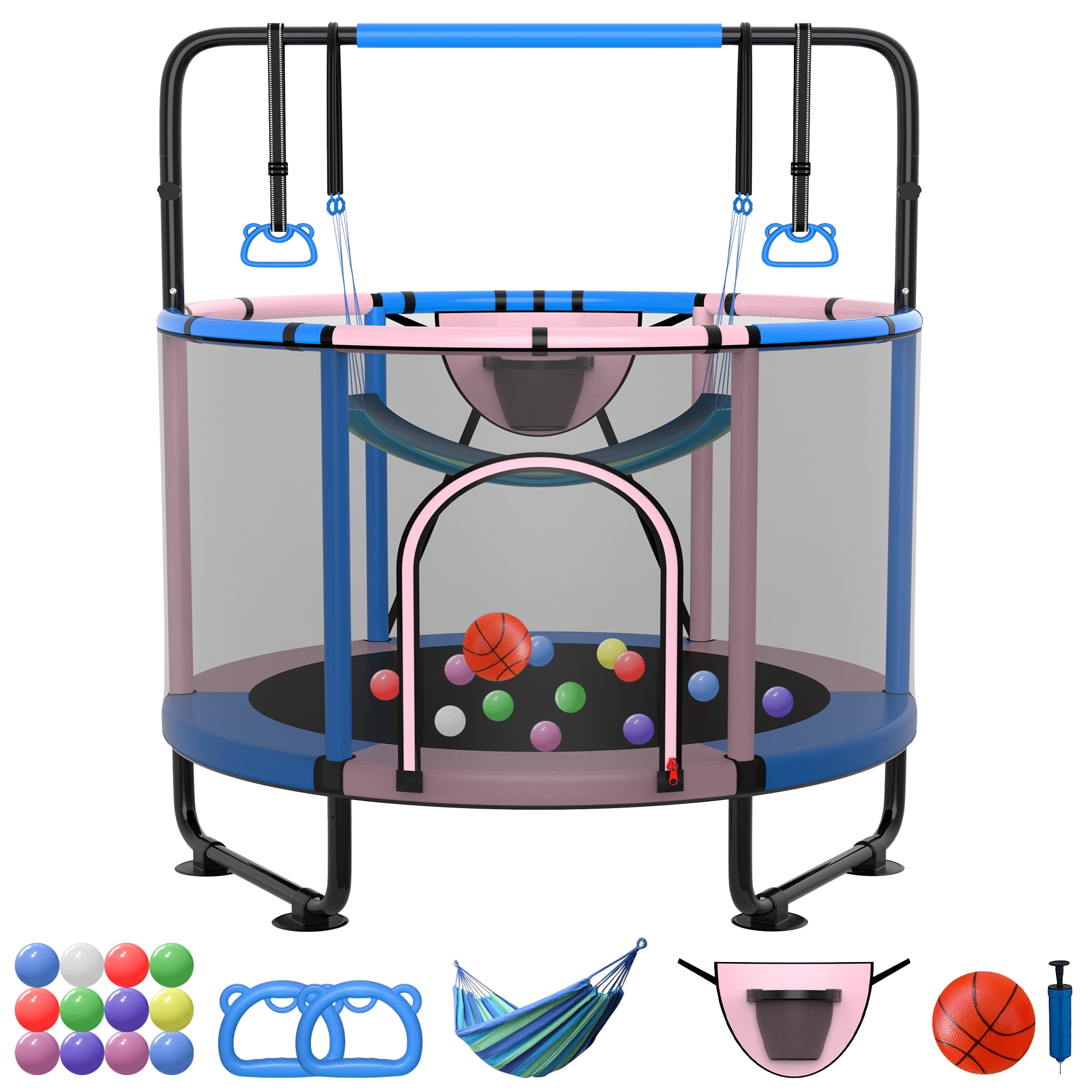 Kumix Trampoline for Kids 60'', Mini Trampoline for Toddlers with