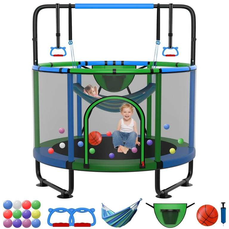 Kumix Trampolín de 1200 Libras, 14 12 Pies, para 5-6 Niños y