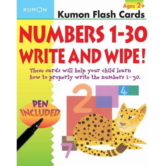 Kumon Flash Cards: Numbers 1-30 Write & Wipe! (Other)