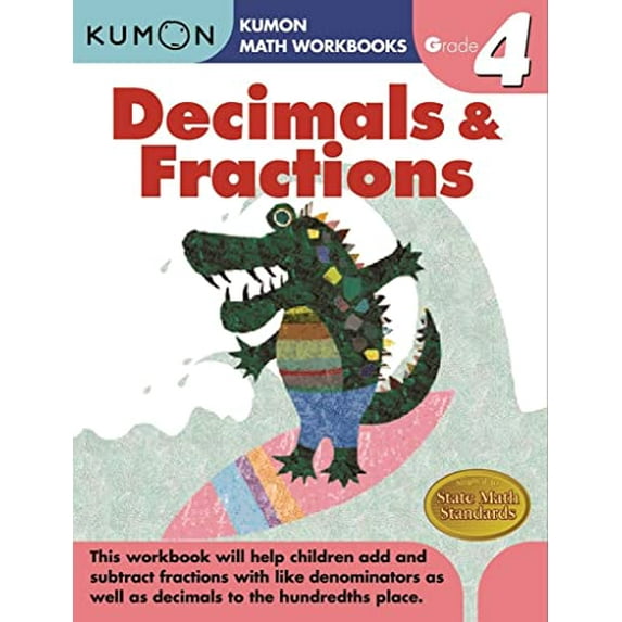 Pre-Owned Kumon Grade 4 Decimals & Fractions (Paperback) 1933241586 9781933241586