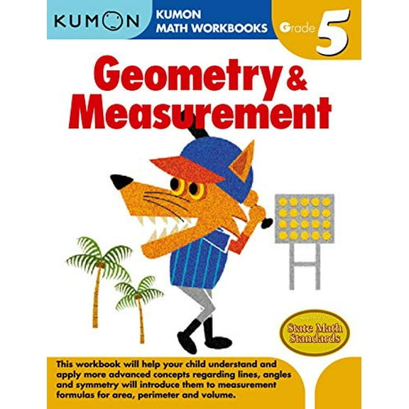 Pre-Owned Grade 5 Geometry & Measurement (Kumon Math Workbooks Grade 5) Paperback