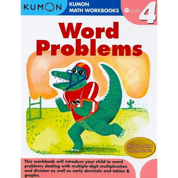 Kumon Math Workbooks: Word Problems Grade 4, Book 1, (Hardcover)