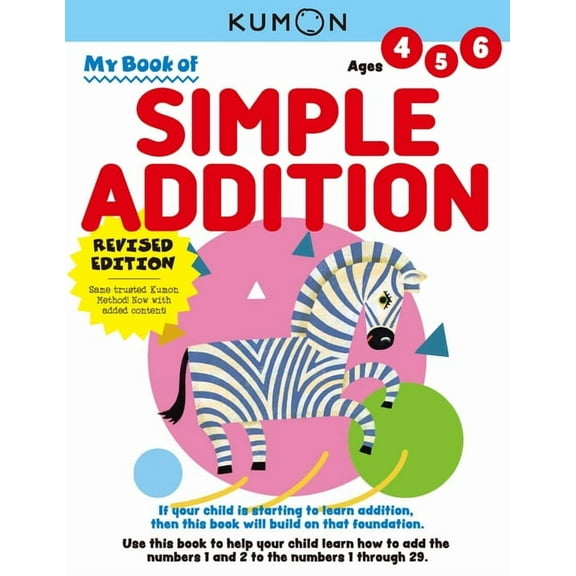 Kumon My Book of Simple Addition: Revised Ed, (Paperback)