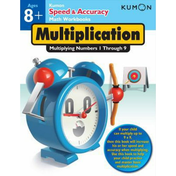 Pre-Owned Kumon Speed & Accuracy Multiplication: Multiplying Numbers 1 Through 9 (Paperback) 1935800655 9781935800651