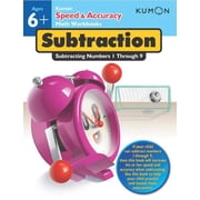 Kumon Speed & Accuracy Subtraction Subtracting Numbers 1 Through 9, Paperback
