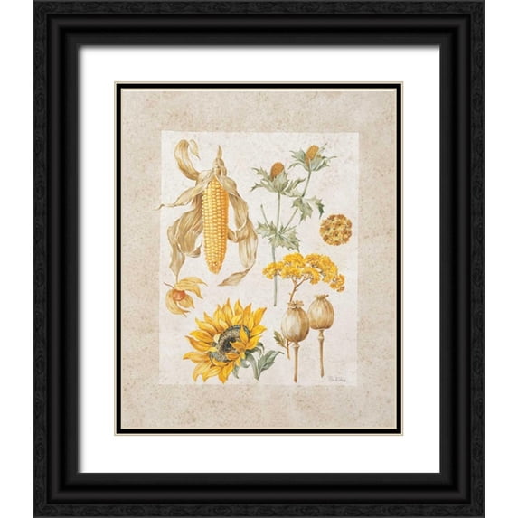 Kumorek, Krysztov 20x24 Black Ornate Wood Framed with Double Matting Museum Art Print Titled - Yellow mix I