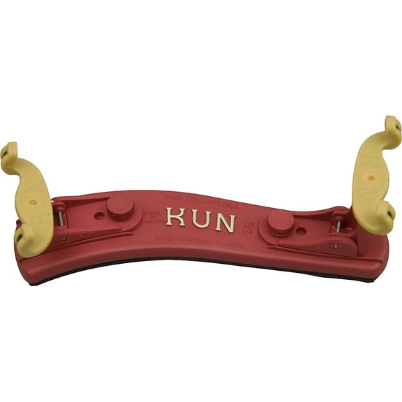 Kun Mini Collapsible Violin Shoulder Rest Mini Red 1/4-1/16 Size