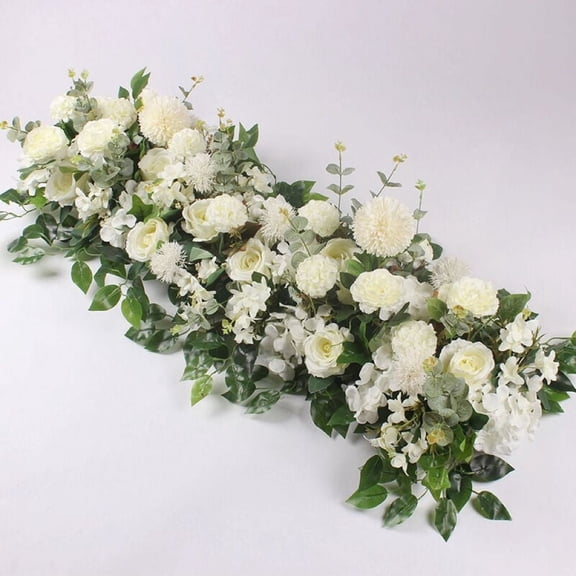 KunMing 1PC Artificial White Flower for Wedding Arch, Garden Parties, Table Centerpieces, Flower Arrangements, Reception Decorations, Wall Decor