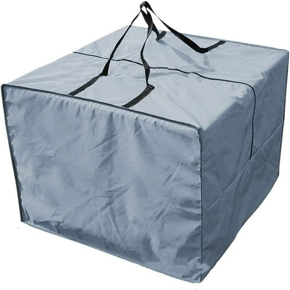 KunMing Outdoor Cushion Storage Bag - Durable 210D Patio Cushion Bag, Zippered Garden Cushion Storage Bag with Handles and Capacity 32" x 32" x 24"