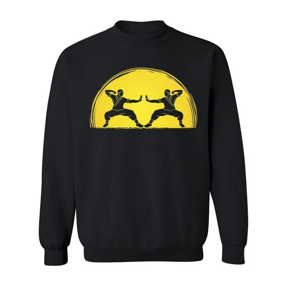 Kung Fu Fight. Sweatshirt Men -Image by Shutterstock, Male x-Large