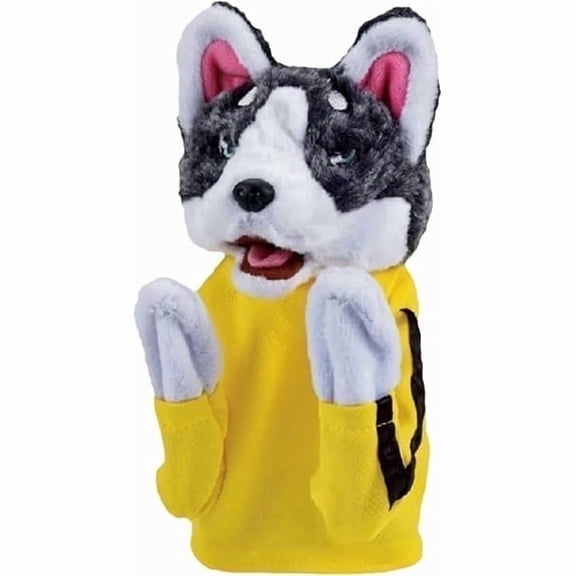 Kung Fu Husky Hand Puppet, Interactive Boxing Plush Puppet, Fun Interactive Toy with Sound and Boxing Action, Soft and Washable