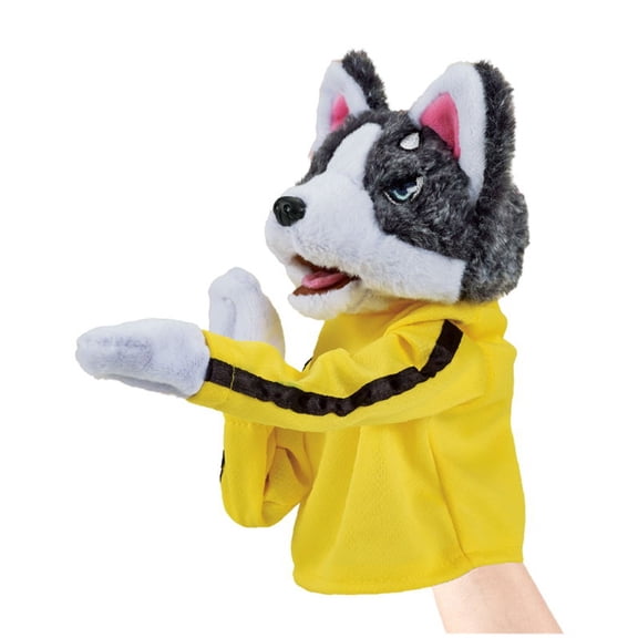 Kung Fu Husky Punching Puppet, 2026 New Interactive Boxing Hand Puppet, Funny Cartoon Animal Gloves Toy, Great for ParentChild Play, Ideal Birthday Party Gift for Kids, Small Dogs & Cats