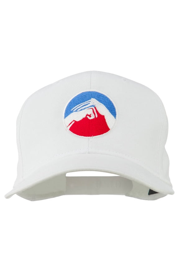 Kung Fu Logo Embroidered Cotton Twill Cap - White OSFM